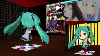 【MMD】Miku plays 　CSP  ”回レ！雪月花” 【DDR】