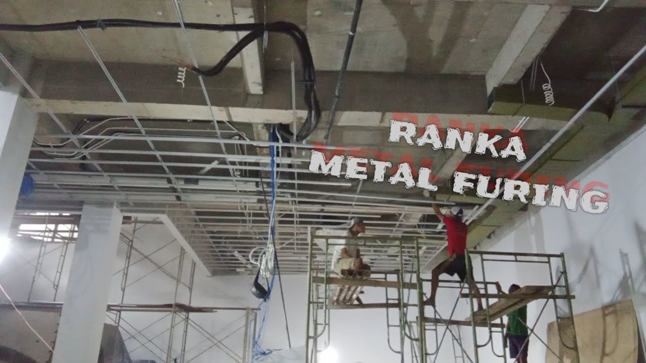 RANGKA PLAFON "METAL FURING" MODEL FLAT - YouTube