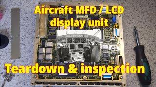 Aircraft cockpit LCD display unit / MFD teardown from RAF Nimrod MRA4 LCD66N / C19264FA02