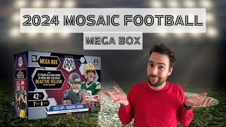 🔥2024 Mosaic Football Mega box 2024 Review!  Rookie QB hit! 🏈💎