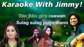 Rimjhim Gire Sawan (Papon, Shreya) | Karaoke With Lyrics | Music Teacher | Papon, Shreya Ghoshal