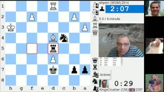 LIVE Blitz #3692 (Speed) Chess Game: Black vs WGM shpion in French defense