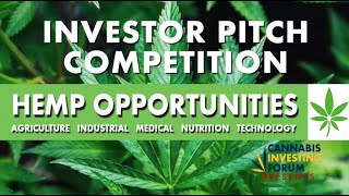 Hemp Opportunities 092920 - Full Investor Pitch Competition