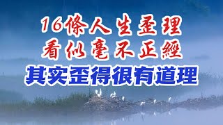 16條人生歪理，乍看讓人發笑，笑完讓人思考