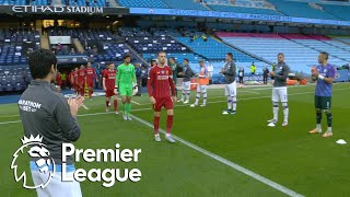 Premier League champions Liverpool receive guard of honor from Manchester City | NBC Sports