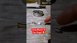 Using BLANKS To Fire SLUGS? (Will it Work?) *test* #gun #pewpew #guns