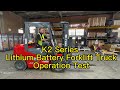 HELI 3.5T lithium battery forklift driving test