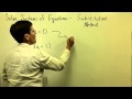 47 - Introductory Algebra - Solving Systems of Equations Substitution