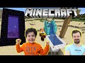 Minecraft da Gizemli Portal ve Havuz Yaptık Köylüleri Trolledik