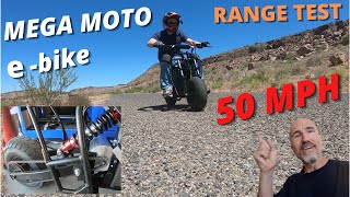 Mega Moto 3000W e-Bike range test