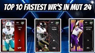 The Top 10 Fastest WR's In Madden 24 Ultimate Team! & How To Get Them!