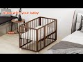 joymor wood 8 in 1 convertible crib with 2