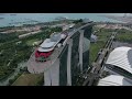 Singapore - Marina Bay Sands by day - 4K drone