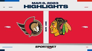 NHL Highlights | Senators vs. Blackhawks - March 6, 2023