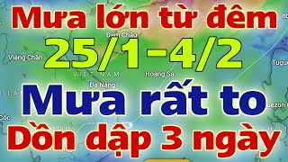 Dự báo thời tiết hôm nay và ngày mai 26/1/2025 | dự báo bão mới nhất | thời tiết 3 ngày tới