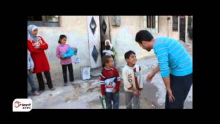 أورينت نيوز | هيئات اغاثية تحاول اعادة العيد الى الغوطة