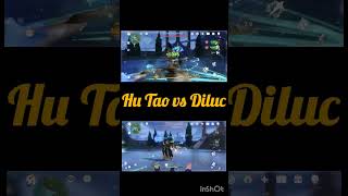 Hu Tao vs Diluc (Plunge Showcases with Xianyun) #furina #xianyun #bennett #hutao #diluc