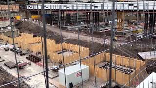 Hauptbahnhof Stuttgart 21 Baugrube Januar 2018