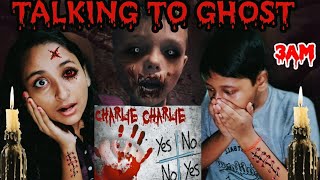 CHARLIE CHARLIE Pencil Game at 3am *GONE WRONG* | scary Challenge | talking to ghost | SWARA VINES |