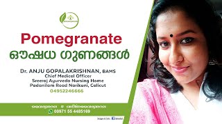 Pomegranate Benefits Malayalam | മാതള നാരങ്ങയുടെ  ഔഷധ ഗുണങ്ങൾ | Dr Anju