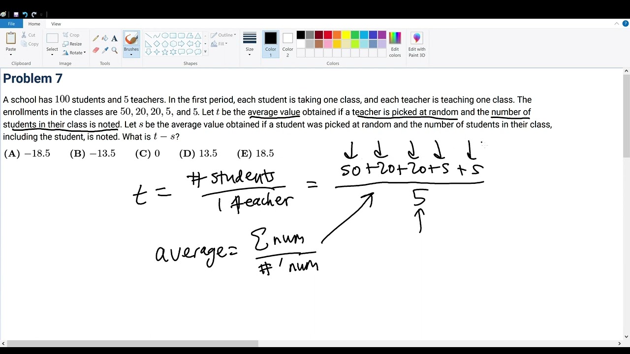 2021 AMC 12A Fall Problem 7 - YouTube