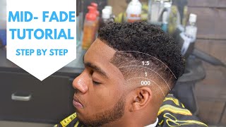 STEP BY STEP MID FADE WITH CURLS| EASY TO FOLLOW | BARBER STYLE DIRECTORY