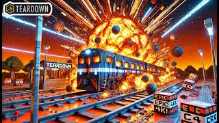 Blowing Up a Train with C4 in Teardown Sandbox – Epic Destruction in 4K!