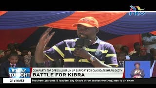 'Sisi ndio serikali Kibra': Top ODM officials drum up support for Imran Okoth