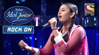 इस Singer ने अपनी Singing से Set किया एक Benchmark | Indian Idol Junior | Rock On