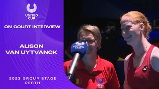 Alison van Uytvanck On-Court Interview | United Cup 2023 Group A