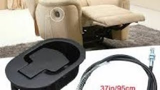 how to change pocket/serpentine springs & handle cable mechanism in a recliner sofa