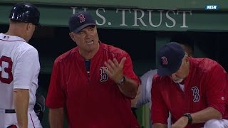 BAL@BOS: Farrell ejected on arguing balls and strikes