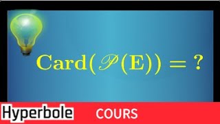 Nombres de parties d'un ensemble fini • Comprendre d'où vient la formule Card(P(E))=2^n • Terminale