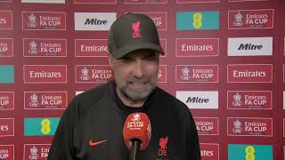 "That first half was the best we've ever played" 🤩 | Jürgen Klopp | Emirates FA Cup Semi-final