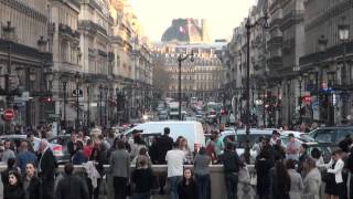 Around the Paris Opera at Rush Hour