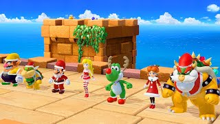 【スーパーマリオパーティ】クリスマススペシャルミニゲームマリオVsルイージVsクッパVsクッパJr(COM最強 たつじん)