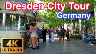 [4K] Dresden Germany City Walk in 2022 - Walking Tour at Prager Straße to Schlossplatz Dresden