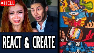 Desperate Couple Turns Abuse Into Entertainment by Patrickcc Reaction while drawing