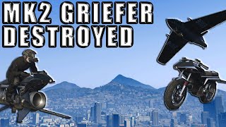 Destroying Oppressor MK2 Griefer With Oppressor \u0026 Wannabe Hero Destroyed | Gta 5 Online