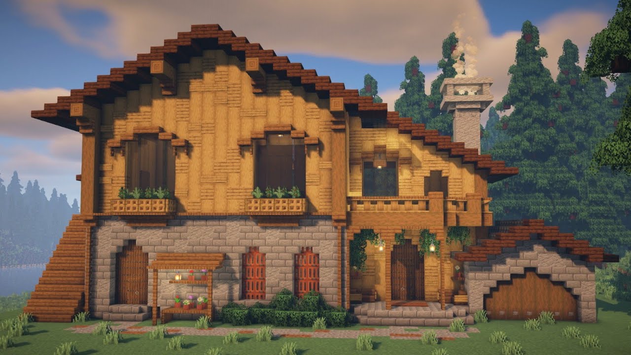 Minecraft Wood Cabin Dio S Things Minecraft Starter House A