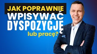 Jak planować i nauczyć wpisywania dyspozycji lub pracy - dojazdy busami