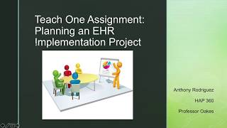 HAP 360 Project Planning Teach One Assignment