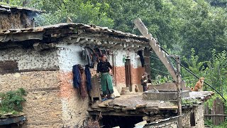 This is himalayan nepali village life Very | Hardworking Life In West Nepal | During the Rainy Time