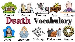 Death vocabulary in English ||Death words with Pictionary || Funeral words #vocabulary