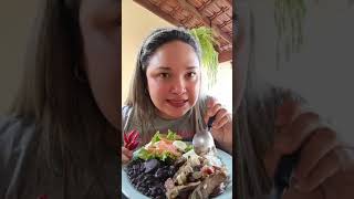 #COMENDOMUITO : ALMOÇO DE HJ ( Feijoada, Churrasco, arroz, Suco de abacaxi 🍍 e salada 🥗🌶️