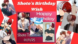 Shoto's Birthday Wish(AU One Shot)TodoDeku