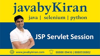 JSP Servlet Session -JAVA BY KIRAN | JAVA | SELENIUM | PYTHON