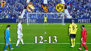 Real Madrid vs Dortmund [ Longest Penalty Shootout]  eFootball™ PC Gameplay #judebellingham