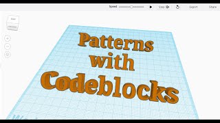 Patterns with Codeblocks