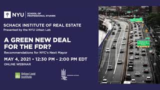 NYU Urban Lab Presents: A Green New Deal for the FDR? Recommendations for NYC's Next Mayor